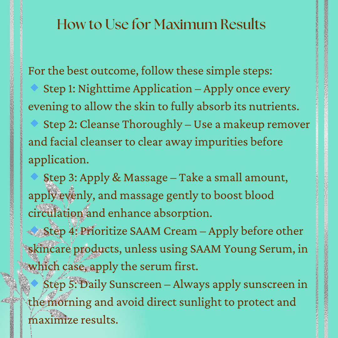 Saam Face Cream, Saam Renewal Face Cream 50g